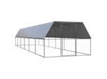 VidaXL Outdoor Hühnerkäfig / Hühnerstall mit Komplettüberdachung 3 m, 12 m, 2 m