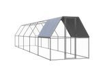 VidaXL Hühnerkäfig / Freilaufgehege mit Teilüberdachung 2 m, 10 m, 2 m