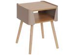 Xora Nachtschrank, Natur, Beige, Holz, Metall, Holzwerkstoff, Kiefer, massiv, 40x54.5x39 cm, Schlafzimmer, Nachttische