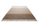 Teppich GREEN LOOOP "Vito GL-82305", braun (braun beige,braun beige), B:80cm H:4mm L:150cm, Jute, Teppiche, Teppich, Naturfaser Teppich aus 80% Jute 20% Baumwolle, mit Fransen, Wohnzimmer