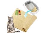 Rohrschneider CleanCat Hanfmatte 5 mm stark als Katzenstreu-Ersatz, zuschneidbar, geruchsneutralisierend 10