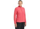 Fleecejacke JACK WOLFSKIN "TAUNUS FZ W", Damen, Gr. M (38/40), sunset, coral, Obermaterial: 100% Polyester; Futter: 100% Polyester, Jacken Fleecejacke
