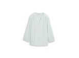 TOM TAILOR Damen Bluse mit Streifenmuster, grün, Gestreift, Gr. 38