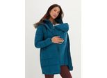 bonprix 3-in-1 warm wattierte Umstands- und Tragejacke, petrol, Gr.44, Wattierte Schwangerschaftsjacke für die Schwangerschaft und danach
