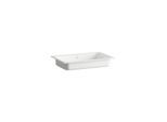 Laufen STREAM Einbauwaschtisch H517SR70001091 650x415x127 mm, ohne Armaturenbank, ohne Hahnloch, mit Überlauf, weiß