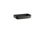 Laufen STREAM Waschtisch-Schale H512SR67161121 599x349x118 mm, ohne Armaturenbank, ohne Hahnloch, ohne Überlauf, schwarz matt