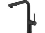 Bravat Torino Küchenarmatur 3521379 mit Auszugsbrause, schwarz matt