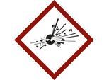 Gefahrstoffkennzeichen, Explodierende Bombe, VE 10 Stk, Folie, 105 x 105 mm kaiserkraft