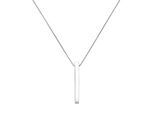 Kette mit Anhänger SMART JEWEL "mit Stäbchen-Anhänger, Silber 925", silber, Halsketten, Damen, 45cm, Silber 925 (Sterlingsilber)