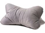 Nackenkissen GÖZZE "Lesekissen California", silberfarben, B:40cm H:19cm L:25cm, Polyester, Funktionskissen