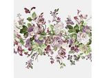 Fototapete LAURA ASHLEY "Rosemore", lila, B:3m L:2,8m, Vlies, Tapeten, Motiv