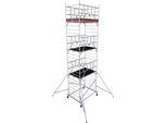 Fahrgerüst KRAUSE "ProTec XXL Breitaufbau", grau (aluminiumfarben), B:175cm H:750cm L:220cm, Aluminium, Gerüste, Arbeitshöhe: 8,3 Meter