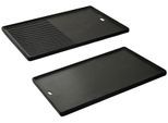 Grillplatte ENDERS "Switch Grid 1/2", schwarz, B:43cm T:31cm, Aluguss, Grillroste, Gusswendeplatte