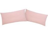 Kissenbezüge OTTO HOME "Cremona2", rosa (rosé), B:40cm L:80cm, Jersey, Obermaterial: 100% Baumwolle, Kissenbezüge, Kissenbezug in diversen Größen, STANDARD 100 by OEKO-TEX zertifiziert