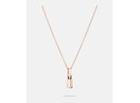 Kette mit Anhänger LIEBESKIND BERLIN "Schmuck Geschenk Edelstahl Halskette Festive Mini Link", rosa (roségoldfarben), Halsketten, Damen, Edelstahl, L: 45 B: 2mm, B:2mm