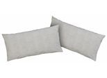 Kissenbezüge OTTO HOME "Melli Kissenbezug, OEKO-TEX und Made in Green zertifiziert", grau (grau, meliert), B:80cm L:40cm, Linon, Obermaterial: 100% Baumwolle, Kissenbezüge
