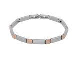 Edelstahlarmband VIVANCE "Element", silber (silberfarben), Armbänder, Damen, Edelstahl, Edelstahlarmband