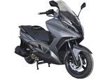 Motorroller ALPHA MOTORS "Sport Cruiser 300", grau (grau, schwarz), Motorroller, 125 km/h, mit integr. Alarmanlage, Keyless-System, USB-Anschluss und Windschild, B:81cm H:132cm L:218cm