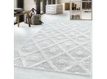 Teppich AYYILDIZ TEPPICHE "PISA 4707", grau, B:280cm H:20mm L:370cm, Polypropylen (PP), Teppiche, Teppich, Läufer, rund, Hoch Tief Struktur, Wohnzimmer,Schlafzimmer