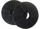 HANSEATIC Kohlefilter "CF130", schwarz, 2 Stk., Filterkartuschen