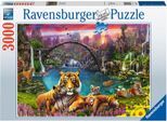 Puzzle RAVENSBURGER "Tiger in paradiesischer Lagune", bunt, Puzzles, KinderB:120cm H:80cm, Pappe, Made in Germany, B:120cm H:80cm