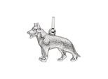 Kettenanhänger JOBO "Anhänger Schäferhund", silber (silber 925), Schmuckanhänger, Damen, Silber 925 (Sterlingsilber), Kettenanhänger, 925 Silber