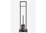 Toilettenpapierhalter HEINE HOME, schwarz, B:20cm H:70cm, Metall, Toilettenpapierhalter