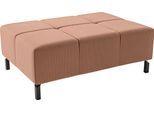 Hockerbank HOME AFFAIRE "Ancona New", orange (rost), B:107cm H:43cm T:71cm, : 88% Polyester, 12% Polyacryl, Hocker, passend zum Ecksofa, auch in Easy care-Bezug + Cord