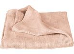 Babydecke ROBA "Frosty Almond, Strickoptik", frosty almond, B:80cm L:80cm, Baumwolle, Wohndecken, Babydecke
