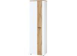 Garderobenschrank INNOSTYLE "Garderobenschrank Sparks, 57x202x38cm (B/H/T)", weiß, B:57cm H:202cm T:38cm, Holzwerkstoff, MDF, Schränke, Garderobenschrank, 1 türig, 1 Kleiderstange, Softclose