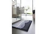 Badematte GRUND Gr. 1, grau (anthrazit), rechteckig (55cm x 65cm ), 1 Stk., Badematten, Badematte