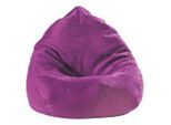 Boxxx Sitzsack , Lila , Textil , 220 l , Füllung: Styroporkugeln , 75x110x75 cm , Indoor , Wohnzimmer, Sessel, Sitzsäcke