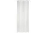 Esposa Tagesvorhang , Weiss , Textil , Uni , 140x245 cm , für Stange und Schiene geeignet , Heimtextilien, Vorhänge, Fertigvorhänge, Tagesvorhänge
