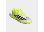 Fußballschuh ADIDAS PERFORMANCE "F50 CLUB TURF KIDS", Mädchen, Gr. 34, team solar gelb 2, core schwarz, lucid rot, Synthetik, Textil, Schuhe Fußballschuh, für Kunstrasen, Hart- und Aschenplätze, für Kinder & Jugendliche