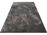 Teppich WECON HOME BASICS "Vanessa" Gr. 6, grau (schiefer), B:200cm H:20mm L:290cm, Kunstfaser, Teppiche, Teppich, besonders weich durch Mikrofaser, Wohnzimmer