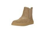 Stiefel CLARKS "Polden Easy", Damen, Gr. 40, beige, Leder, Schuhe Stiefel, mit leichter C360 EVA-Sohle
