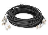 Digitus Vorkonfektionierte Glasfaser Universal Breakout Kabel, Multimode OM4, 12 Fasern, LC/UPC - LC/UPC