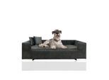 Rohrschneider Hundesofa gepolstert Cord breit beige