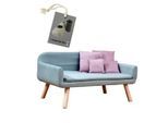 Rohrschneider Hundesofa Chicago mit Gratis-Beigabe hellblau
