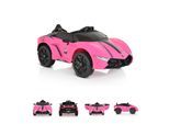 Moni Kinder Elektroauto Cordoba, MP3-Anschluss, Fernbedienung, Gurt, Bluetooth pink