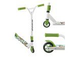 ArtSport Stunt Scooter Hawaiana - Trick Roller für Kinder & Jugendliche - Tretroller Weiß Grün