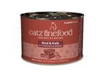 Catz finefood Nassfutter Katze Classic Adult Rind und Kalb 12x200 g