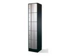 C+P Schließfachschrank Resisto, 5 Fächer, H1950xB396xT540mm Front Weißaluminium Korpus Schwarzgrau ; C + P Möbelsysteme (8570-172|S10088)