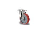 CASCOO Lenkrolle ø 200 mm Serie N2U6 Gleitlager Edelstahl (SIP5OS0200N2U6L0N)