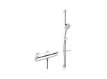 Hansa Duschsystem HANSAOPTIMA m Thermostat, Wandmontage (2-Loch), chrom (48130331)