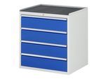 Rau Schubladenschrank m. Anti-Rutsch-Matte 4 Schubl.-XL 4x180mm (03-XL5.1A-MT.11)