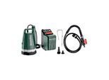 Metabo TPF 18 LTX BL Akku-Tauchpumpe mit bürstenlosem Motor und LED-Licht, Karton, 601729850)