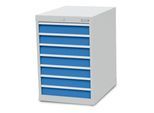 Bedrunka+Hirth Schubladenschrank T736 R 18-24 mit 7 Schubladen 7x100 mm Schubladen (580/0700V10A)