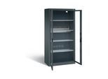 C+P Akku-Ladeschrank für 5 E-Werkzeuge, Sichtfenster, H1950xB930xT500mm, Anthrazitgrau ; C + P Möbelsysteme (8921-055E1|S10001)