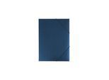 Eichner PP-Collegemappen A3 + 3 Flügelklappen und Eckspann-Gummi blau (9038-00744)